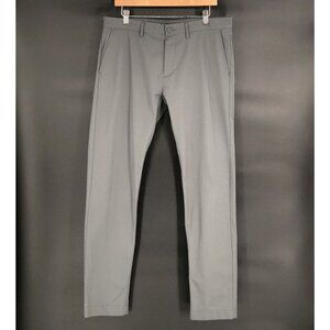 J.Crew Men's Slim Fit Tech Chino Pant 34x34 Gray Moisture Wicking Sun Protection